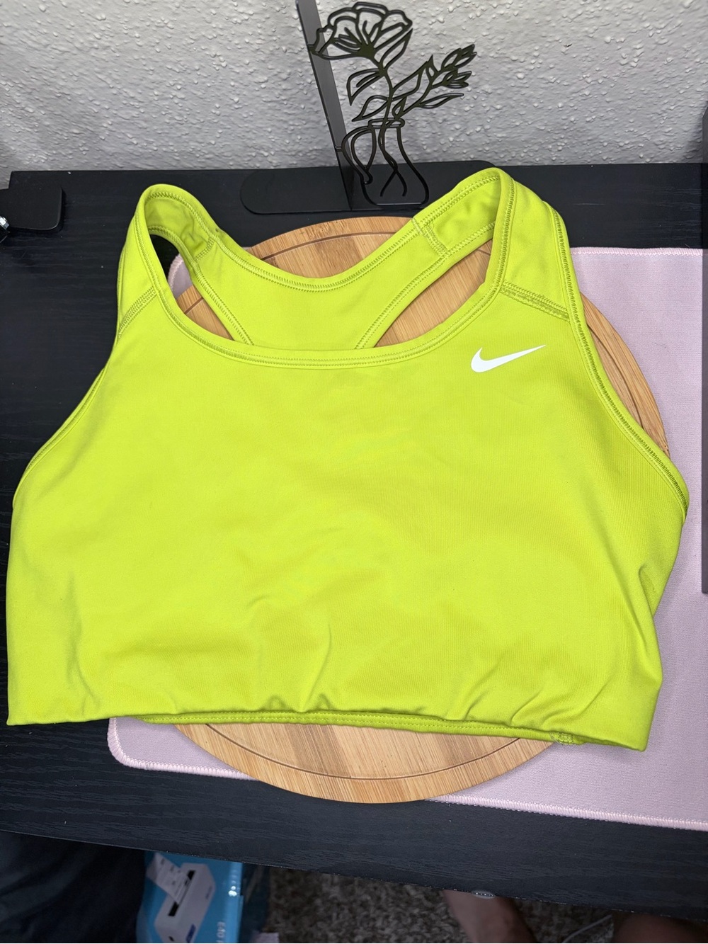 Nike Bright Lime Green Racerback Sports Bra